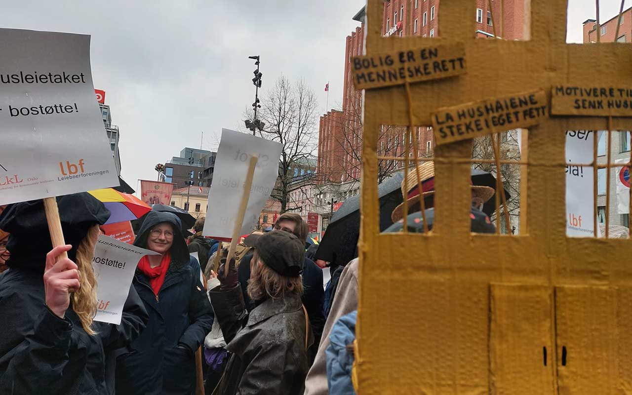 Foto fra 1. mai toget 2023