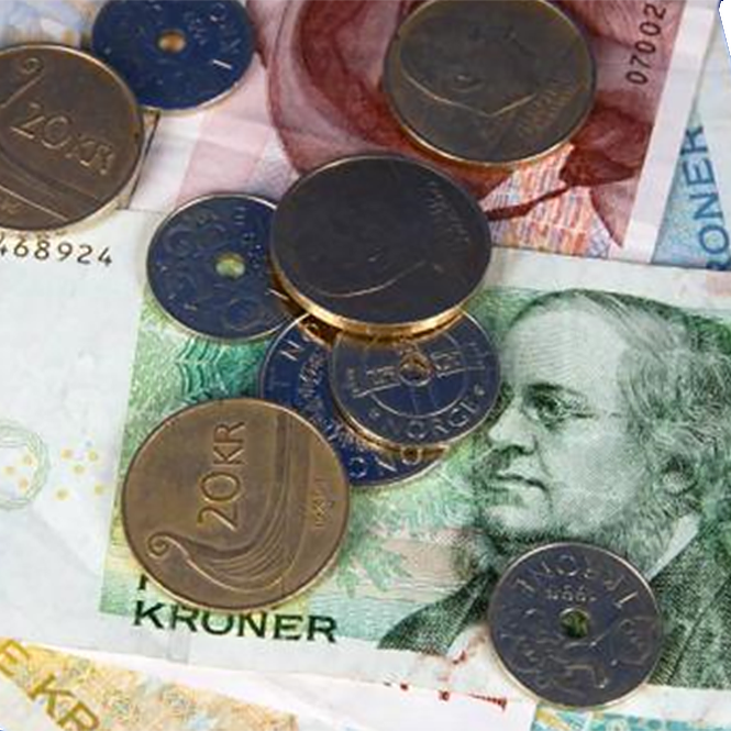 Foto av masse penger